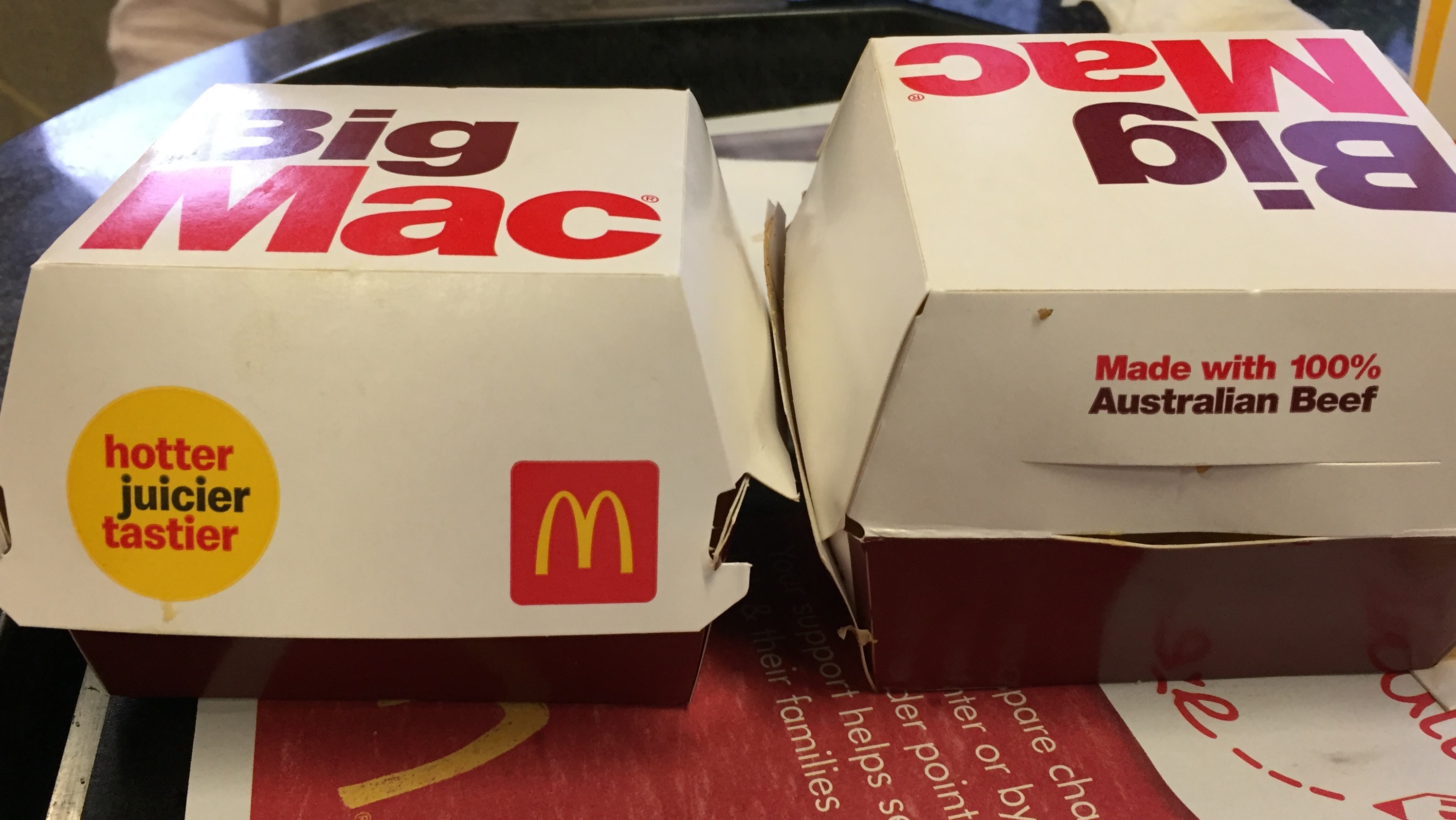 McDonald’s Australia big mac